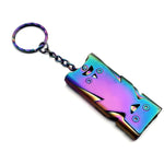 Outdoor High Decibel Stainless Steel Three-Tube Survival Rescue Whistle, Silver, Grey, Black, Colorful, Gold