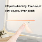 430 Three-Sided Folding LED Makeup Mirror Table Lamp, Plug-in Style, Charging Style, Three-color Light Charging Style