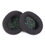 2pcs Sponge Headset Pad for Steelseries Arctis Pro / Arctis 3 / 5 / 7(Black Grey Leather), TBD0601869701B, TBD0601869701C, TBD0601869701D, TBD0601869701E, TBD0601869701F, TBD0601869701G, TBD0601869701H, TBD0601869701J, TBD0601869701A