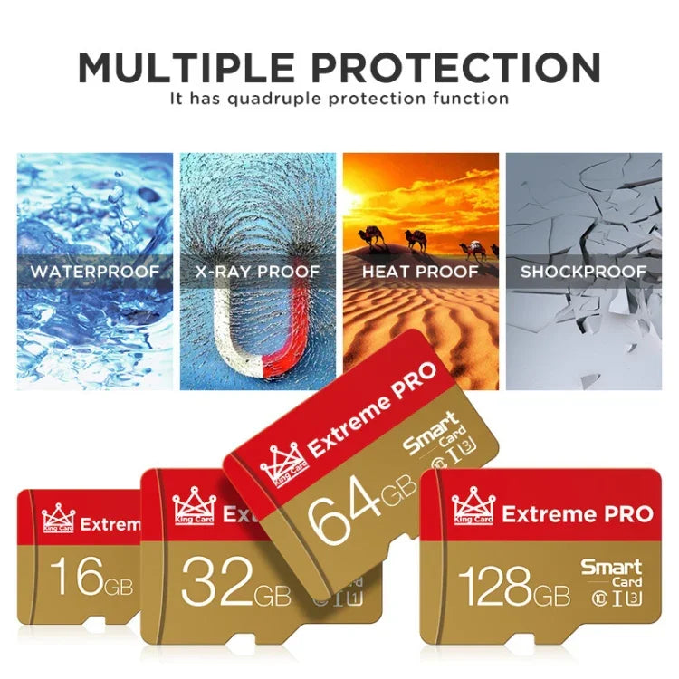 بطاقة ذاكرة مراقبة كاميرا هاتف محمول King Card RY032G518، 16GB، 32GB، 64GB، 128GB