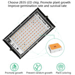 LED Plant Light Full Spectroscopy Waterproof Growth Lamp, Three-wire Access 24 Beads 25W