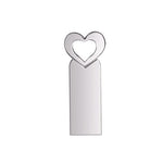 Zshqu2 Heart-Shaped USB 2.0 High Speed ??Metal USB Flash Drives, 4GB, 8GB, 16 GB, 32GB, 64GB, 128GB