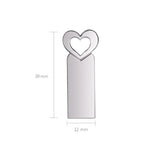 Zshqu2 Heart-Shaped USB 2.0 High Speed ??Metal USB Flash Drives, 4GB, 8GB, 16 GB, 32GB, 64GB, 128GB