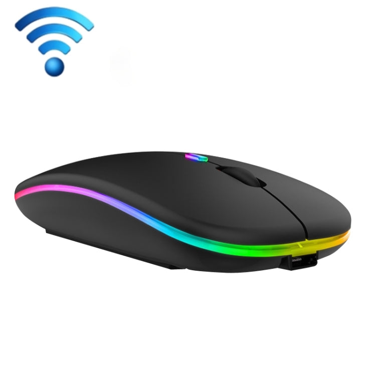 فأرة لاسلكية ملونة مضيئة C7002 بدقة 2400 DPI بأربعة أزرار، 2.4G أبيض، 2.4G ذهبي وردي، 2.4G أسود، 2.4G فضي رمادي، أوضاع مزدوجة أبيض، أوضاع مزدوجة أسود، أوضاع مزدوجة فضي، أوضاع مزدوجة ذهبي