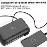 Wireless Charging Bluetooth Speaker Desktop LED Clock