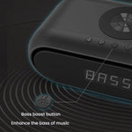 Wireless Charging Bluetooth Speaker Desktop LED Clock