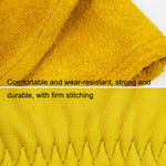 1 Pair JJ-GD305 Genuine Leather Stab-Resistant Cut-proof Garden Gloves, Size:, S, M, L, XL