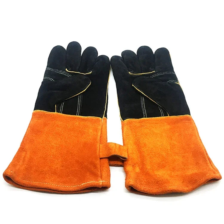1 Pair JJ-S2011 Outdoor Garden Cut-Proof Genuine Leather Welding Gloves, JJ-S2011