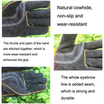 1 Pair JJ-S2011 Outdoor Garden Cut-Proof Genuine Leather Welding Gloves, JJ-S2011
