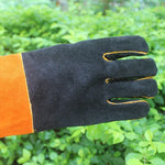 1 Pair JJ-S2011 Outdoor Garden Cut-Proof Genuine Leather Welding Gloves, JJ-S2011