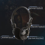 Soyto SY808MV Online Class Office Computer Headset, Cable Length: 1.6m, Black 3.5mm, Black 6.5mm