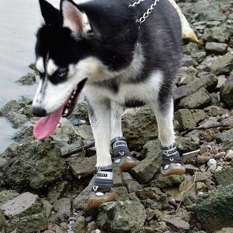 4 PCS / Set HCPET Dog Shoes Breathable Net Dog Shoes, No.1 4cm, No.2 4.5cm, No.3 5cm, No.4 5.5cm, No.5 6cm, No.6 6.5cm, No.7 7cm, No.8 7.5cm