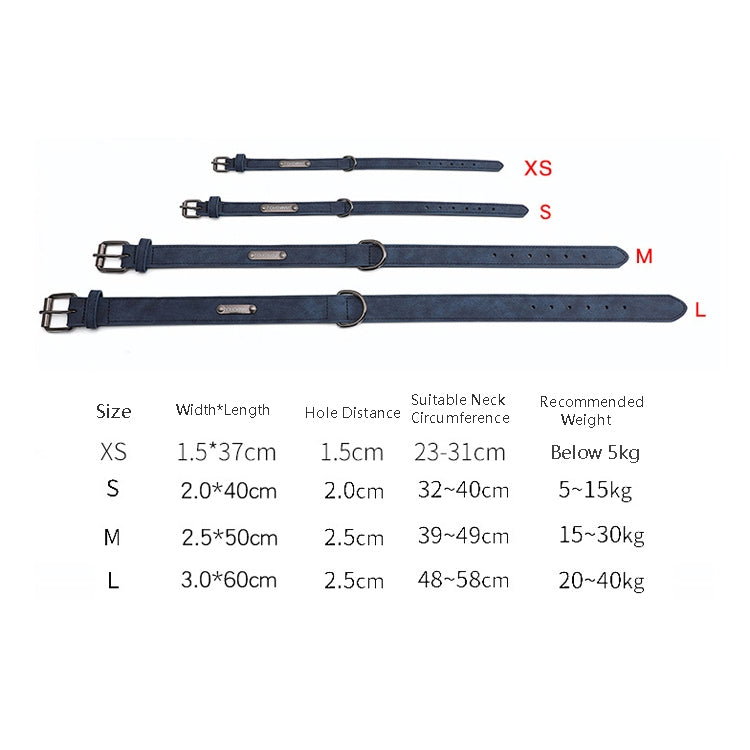 Collier en cuir double couche pour chien JINMAOHOU