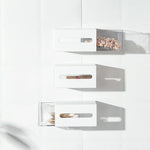 Left And Right Pull Wall Hanging Drawer Box Transparent Storage Box, Wall Hanging Drawer Box