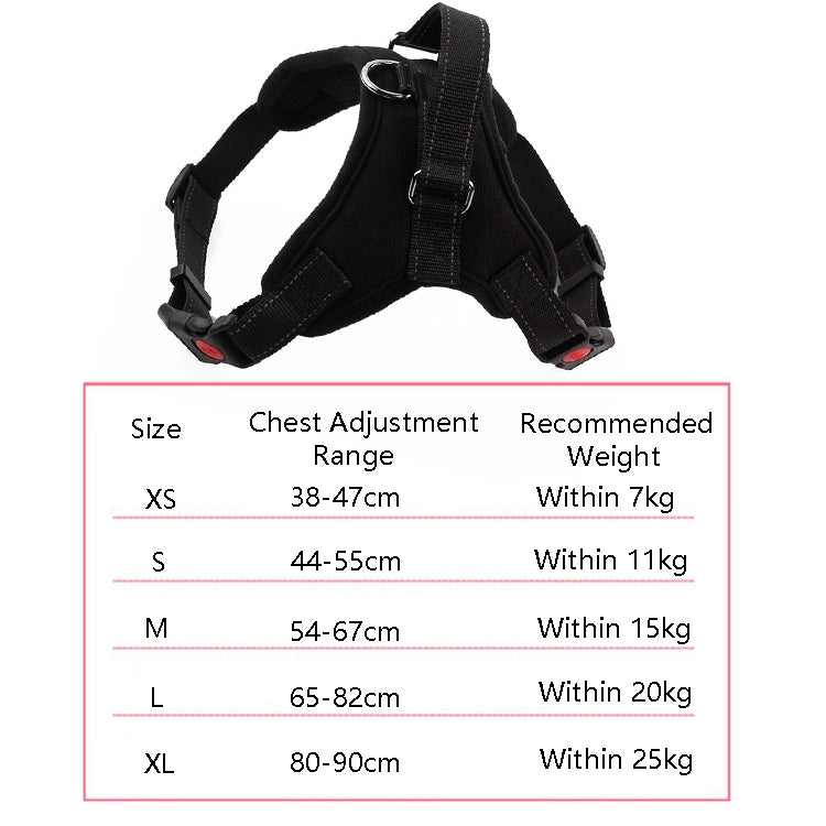 K9 Dog Adjustable Chest Strap, Size:, L, XL