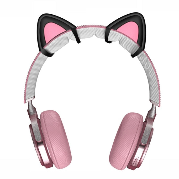 T6 Cute Cat Ear Decoration for Headphones, Black, White