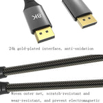 DP1.4 Version 8K DisplayPort Male to Male Computer Monitor HD Cable, 0.5m, 1m, 1.5m, 2m, 3m, 5m, 7m, 10m