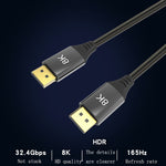 DP1.4 Version 8K DisplayPort Male to Male Computer Monitor HD Cable, 0.5m, 1m, 1.5m, 2m, 3m, 5m, 7m, 10m