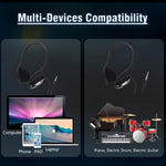 Soyto SY720 Student Equipped Wired Headset for Electronic Piano Drum Guitar, 3.5mm