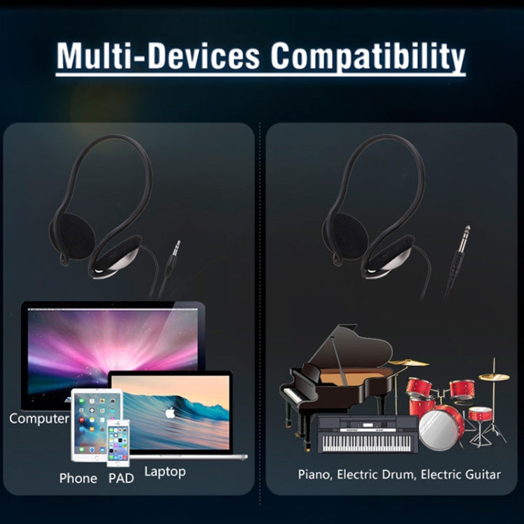 Soyto SY720 Student Equipped Wired Headset for Electronic Piano Drum Guitar, 3.5mm