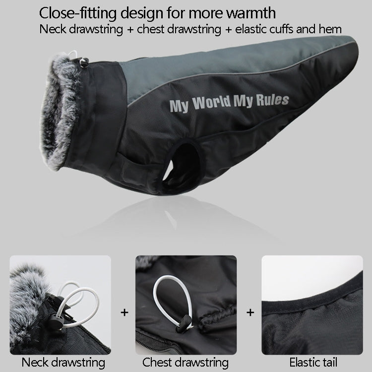 BL-683 Keep Warm Reflective Dog Clothes, XL, XXL, XXXL
