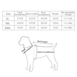 BL-683 Keep Warm Reflective Dog Clothes, XL, XXL, XXXL