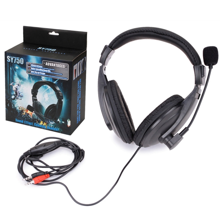 Soyto SY750MV Stereo Gaming Computer Headset, For PC, For PS4