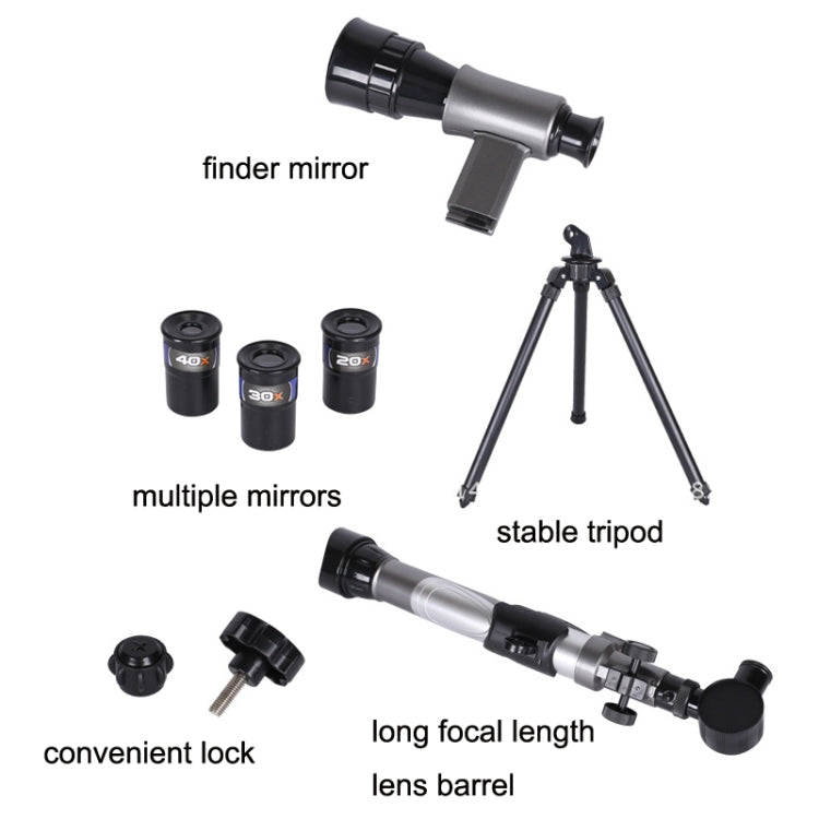 C2130 20X-40X HD Astronomical Telescope With Multi-Eyepiece, C2130