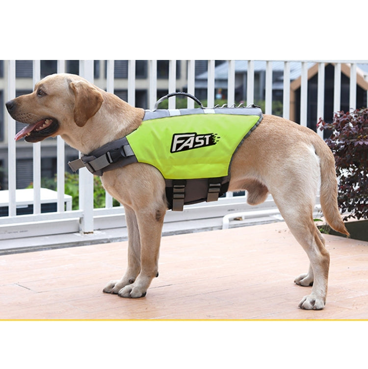 Reflective Printed Pet Dog Life Jacket Swimsuit, M, L