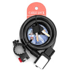 BG-0518 Mountain Bike Portable Anti-Theft Bold Cable Lock, Length:, 1m Without Lock Frame, 1.2m With Lock Frame, 1.5m With Lock Frame, 1.8m With Lock Frame
