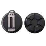 Outdoor Portable Stainless Steel First Aid Pill Storage Box, Black, Silver