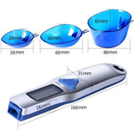 500g / 0.5g Kitchen Scale Electronic Measuring Spoon Scale With Three Spoons, 500g / 0.5g, 300g / 0.1g
