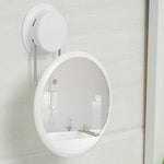 Nagelfreier Badezimmerspiegel, drehbarer und klappbarer Schminkspiegel