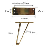 LH-GB0001 Thickened Load-Bearing Sofa TV Cabinet Support Legs, Height:, 15cm, 18cm