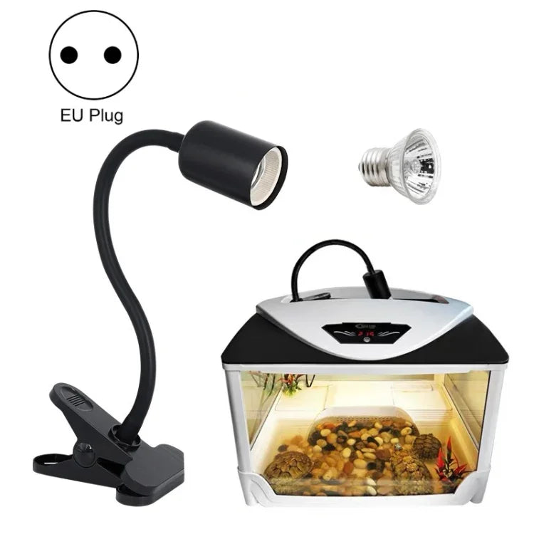 ZY-UAB Turtle Backlight UVA Heated Climbing Pet Backlight,, EU Plug With Bulb