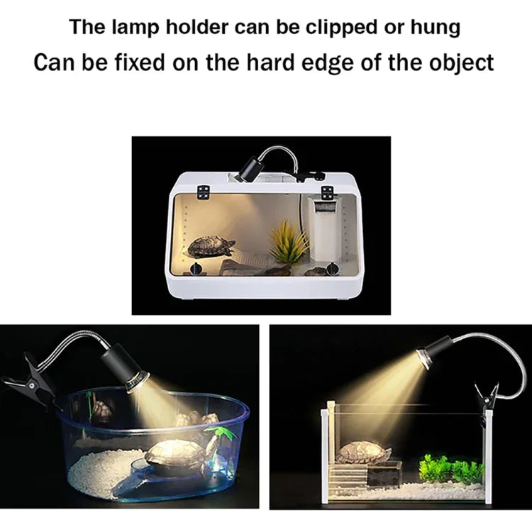 ZY-UAB Turtle Backlight UVA Heated Climbing Pet Backlight,, EU Plug With Bulb