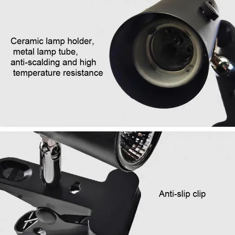 ZY-UAB Turtle Backlight UVA Heated Climbing Pet Backlight,, EU Plug With Bulb