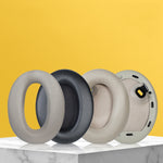 زوجان من وسادات الأذن الجلدية PU لسماعة Sony WH-1000XM4، WH-1000XM4 (أسود + إبزيم)، WH-1000XM4 (أزرق + إبزيم)