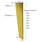 Adjustable All Aluminium Furniture Stand Legs, Height:, 8cm, 10cm, 12cm, 15cm, 18cm, 20cm, 23cm, 25cm, 27cm, 30cm, 33cm, 35cm