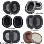 1 Pair Headset Earmuffs For Audio-Technica ATH-M50X/M30X/M40X/M20X, Spec:, Black-Fluff, Brown-Fluff, Black-Protein Skin, Brown-Protein Skin, Black-Mesh, Black-Ice Gel, Brown-Thick Sheepskin