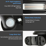 DS018 Solar Wall Lamp Outdoor Garden Induction Street Light, White Shell White Light, White Shell Warm Light, Black Shell White Light, Black Shell Warm Light