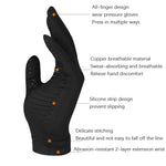 Copper Fiber Pressure Sports Fitness Anti-Slip Gloves, Size:, S, M, L