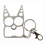 2 PCS 6 In 1 Multifunctional Keychain Zinc Alloy Bottle Opener, Black, Silver, Gold, Bright Green, Grass Green, Pink