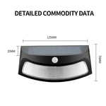 8 LEDs Infrared Induction Solar Garden Wall Light, White Light, Warm Light