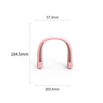 F2 USB Outdoor Portable Hanging Neck Fan, White, Pink, Blue, Green