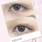 Elektrische, beheizte Wimpernzange mit Ziegelsteinmuster, Rosa, Grün