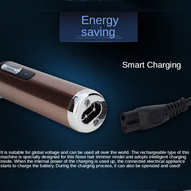 مقص كهربائي لشعر الأنف قابل لإعادة الشحن USB مع ماكينة حلاقة للحواجب