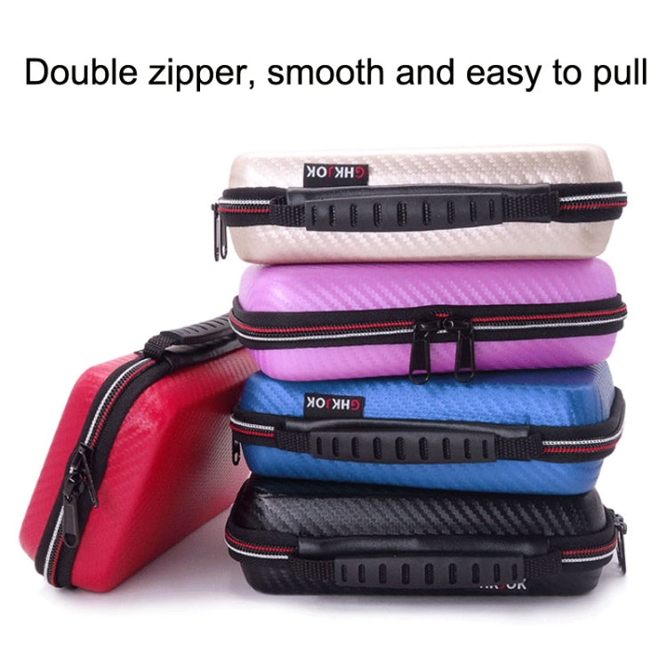 CHKJOK GH1818 EVA Protective Game Console Bag For Nintendo 3DS XL, GH1818 Blue, GH1818 Red