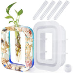DIY Vase Epoxy Mould Simple Vase Make Tool, Rectangle, Irregular Circle, Heart Shaped
