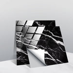 PVC Crystal Covered Film Geometric Pattern Tile Wall Sticker, 20 PCS 10cm